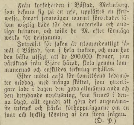 NORRA SKÅNE – 20 september 1881 (forts.)