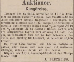 POST- OCH INRIKES TIDNINGAR – 5 oktober 1881