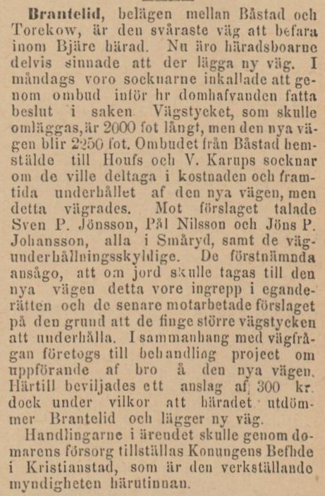 ENGELHOLMS TIDNING – 20 januari 1882