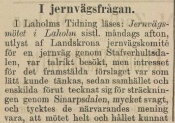 HELSINGBORGSTIDNINGEN SKÅNES ALLEHANDA – 11 mars 1882