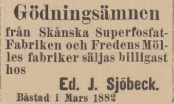 HALLAND – 16 mars 1882