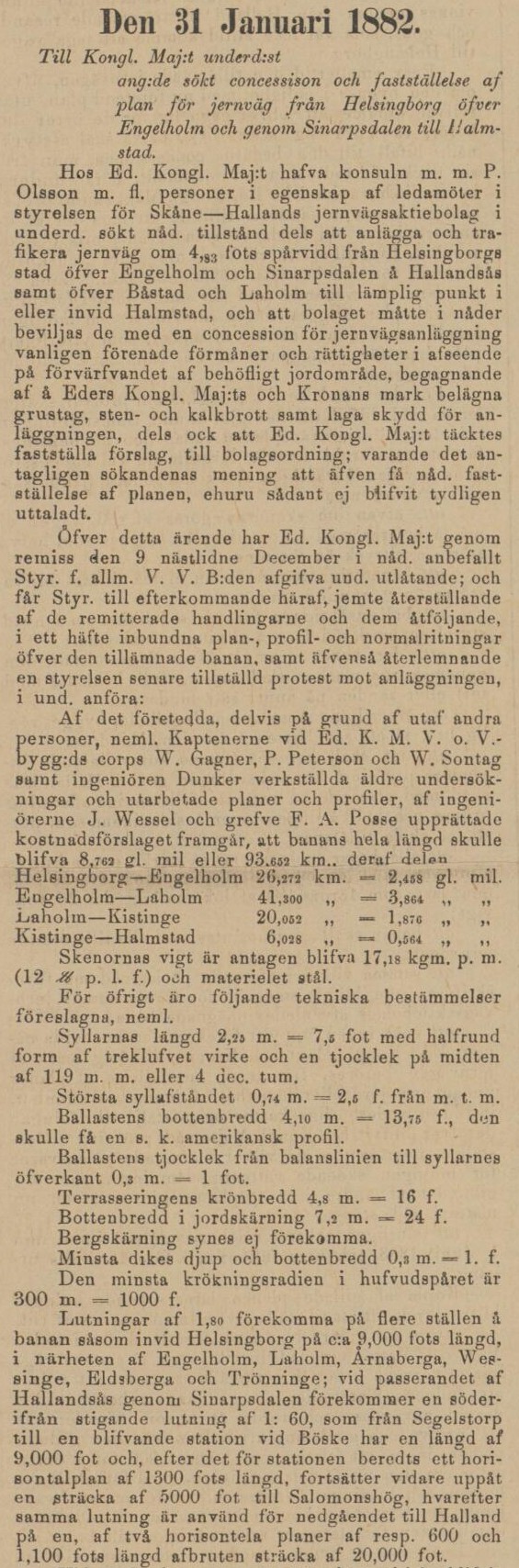 KORRESPONDENTEN – 21 mars 1882