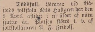 WERNAMO TIDNING – 15 april 1882