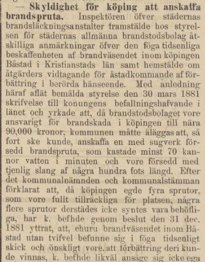 ÖRESUNDSPOSTEN – 27 maj 1882