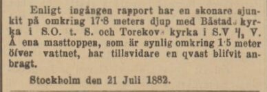 SYDSVENSKA DAGBLADET – 26 juli 1882