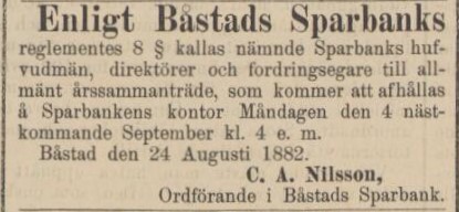ÖRESUNDSPOSTEN – 26 augusti 1882