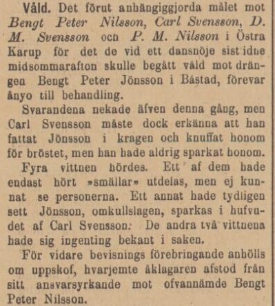 HALLANDSPOSTEN – 26 februari 1883