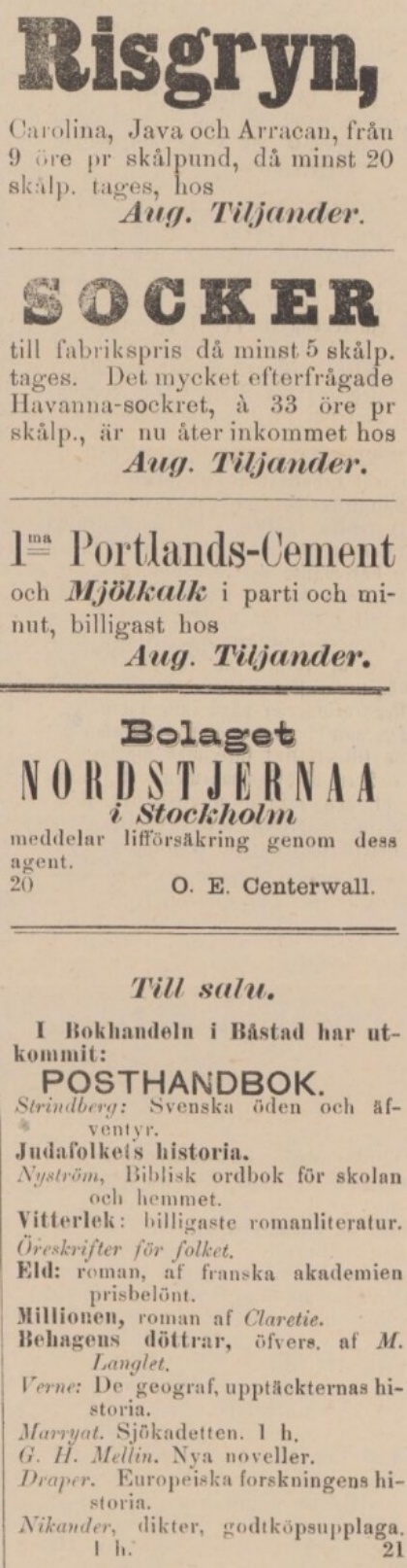 BÅSTADS TIDNING – 5 juli 1883 (forts.)