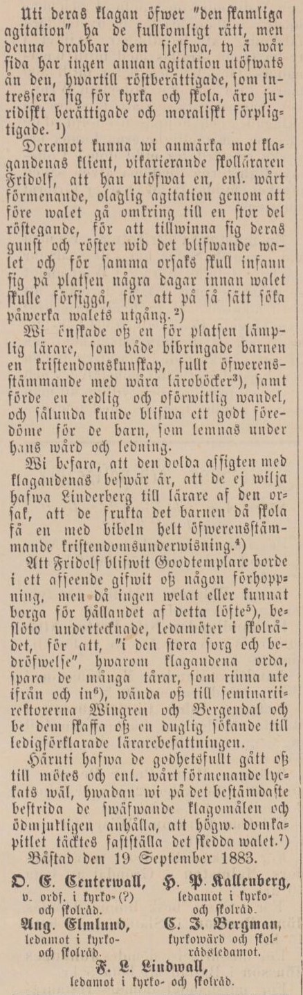 BÅSTADS TIDNING – 11 oktober 1883 (forts.)