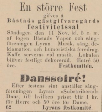 BÅSTADS TIDNING – 8 november 1883