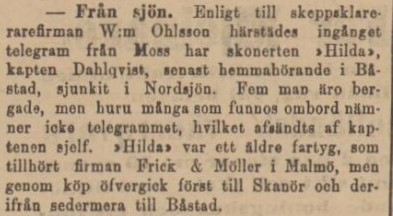 SYDSVENSKA DAGBLADET – 18 december 1883