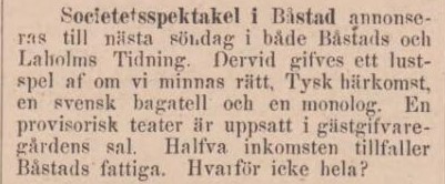 NORRA SKÅNE – 18 januari 1884