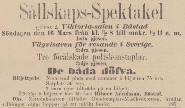 LAHOLMS NYA TIDNING – 12 mars 1884