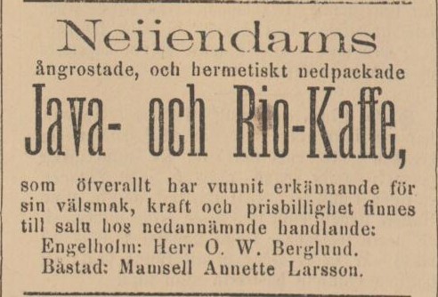 ENGELHOLMS TIDNING – 24 mars 1884