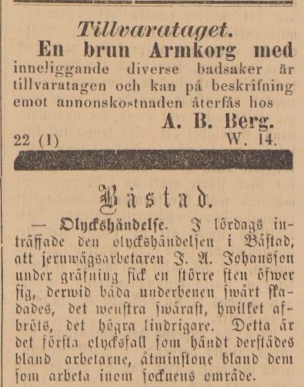 BÅSTADS TIDNING – 27 mars 1884 (forts.)