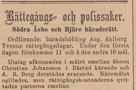 BÅSTADS TIDNING – 10 april 1884