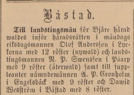 BÅSTADS TIDNING – 8 maj 1884 (forts.)