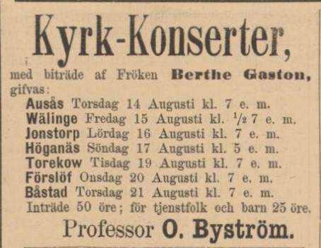 HELSINGBORGS TIDNING – 7 augusti 1884