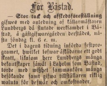 BÅSTADS TIDNING – 27 augusti 1884 (forts.)