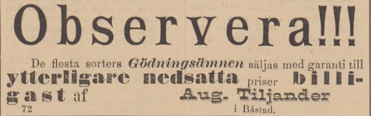 BÅSTADS TIDNING – 10 september 1884 (forts.)
