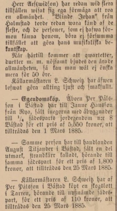 BÅSTADS TIDNING – 1 oktober 1884 (forts.)