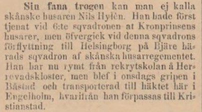 NORRA SKÅNE – 7 november 1884