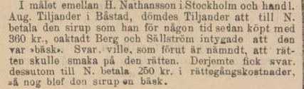 ÖRESUNDSPOSTEN – 26 november 1884