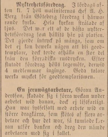 BÅSTADS TIDNING – 17 december 1884 (forts.)