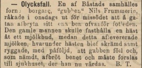 HELSINGBORGS DAGBLAD – 19 december 1884