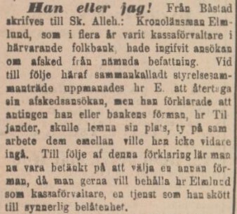 SKÅNSKA AFTONBLADET – 12 januari 1885