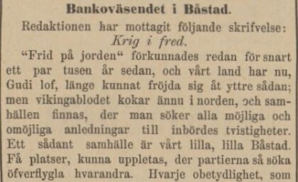 HELSINGBORGSTIDNINGEN SKÅNES ALLEHANDA – 27 januari 1885