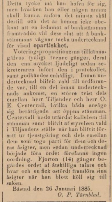 BÅSTADS TIDNING – 28 januari 1885 (forts.)