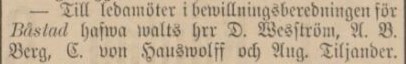 HELSINGBORGSTIDNINGEN SKÅNES ALLEHANDA – 7 februari 1885