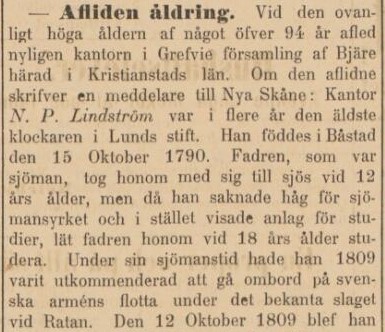 SYDSVENSKA DAGBLADET – 26 februari 1885