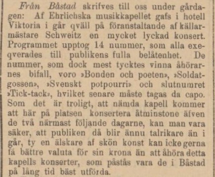 ÖRESUNDSPOSTEN – 4 mars 1885