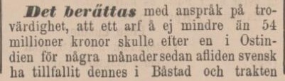 HALLANDSPOSTEN – 20 april 1885