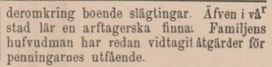 HALLANDSPOSTEN – 20 april 1885 (forts.)