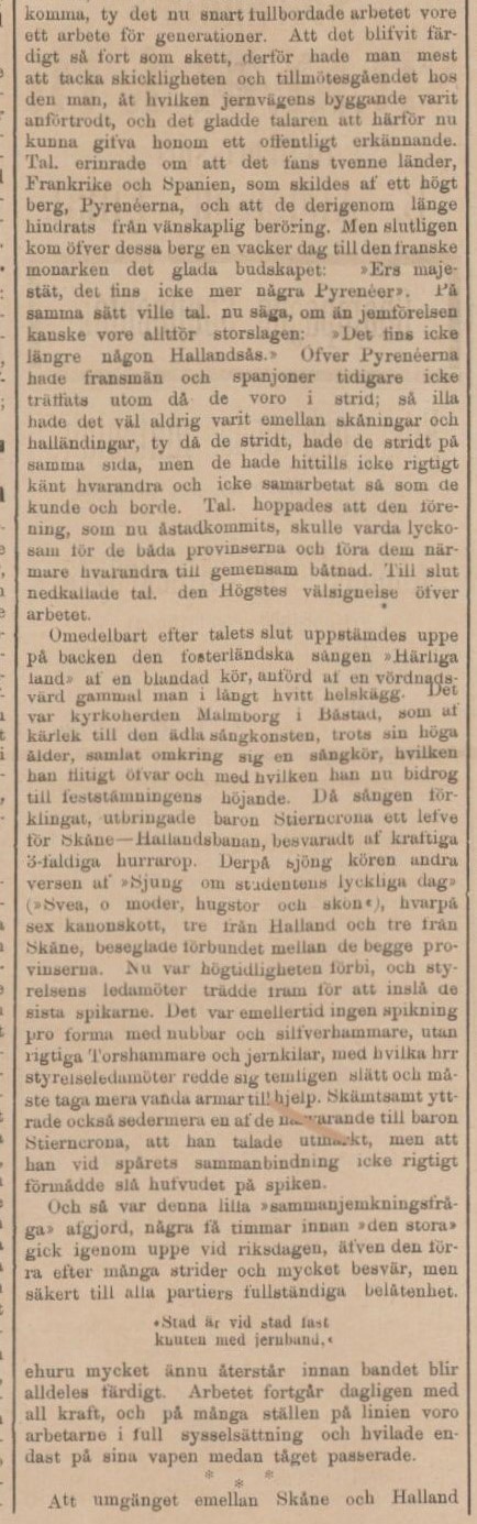 HELSINGBORGS DAGBLAD – 11 maj 1885 (forts.)