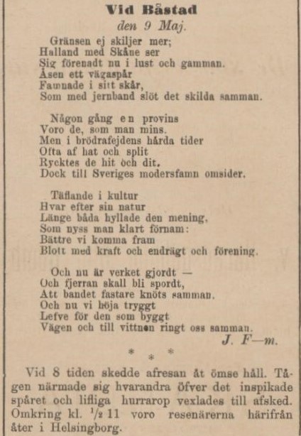 HELSINGBORGS DAGBLAD – 11 maj 1885 (forts.)
