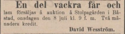 ÖRESUNDSPOSTEN – 4 juli 1885