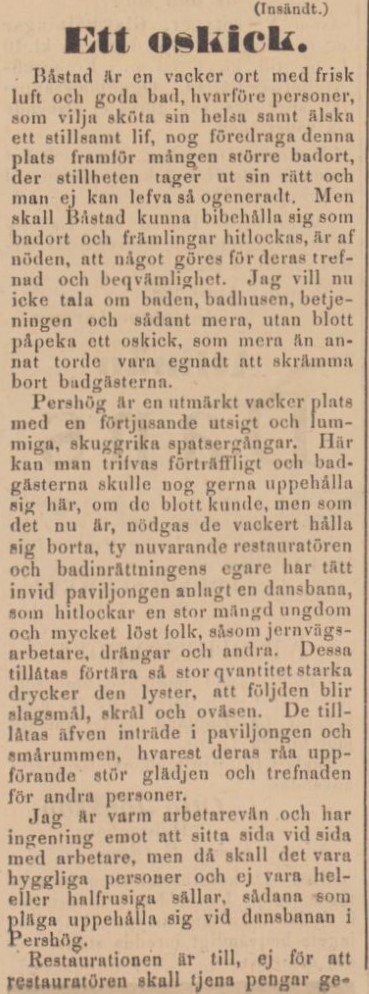 BÅSTADS TIDNING – 22 juli 1885 (forts.)