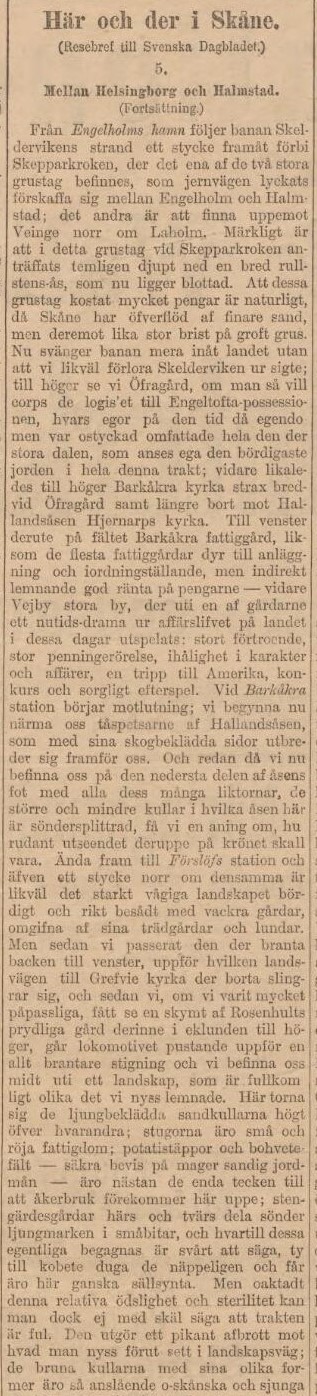 SVENSKA DAGBLADET – 22 augusti 1885