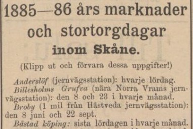 LUND – 5 oktober 1885