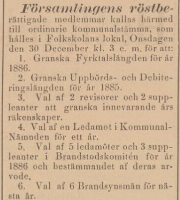 BÅSTADS TIDNING – 23 december 1885
