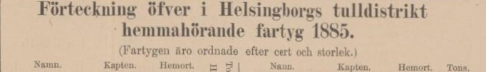 HELSINGBORGS DAGBLAD – 24 december 1885