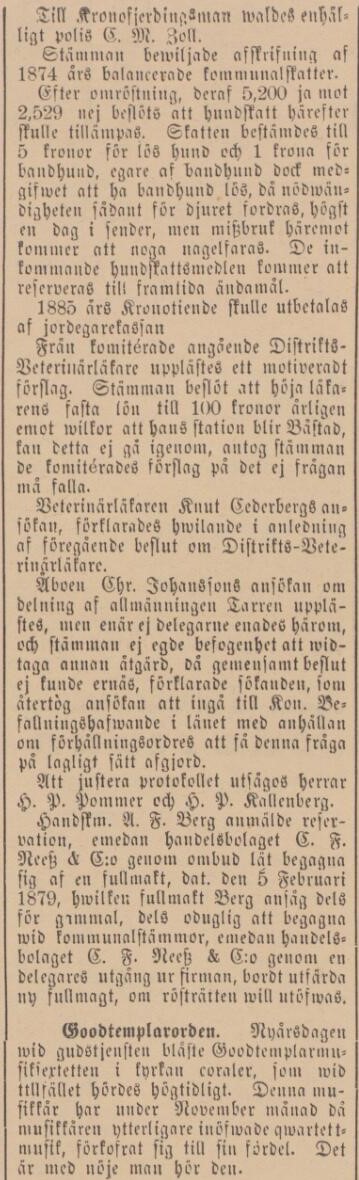 BÅSTADS TIDNING – 13 januari 1886 (forts.)