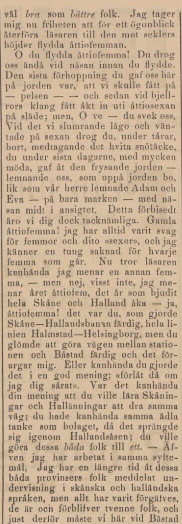 BÅSTADS TIDNING – 13 januari 1886 (forts.)