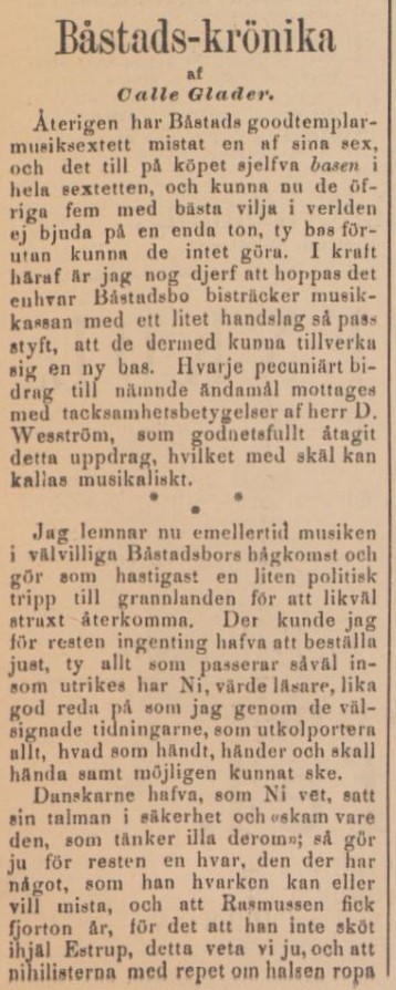 BÅSTADS TIDNING – 10 februari 1886