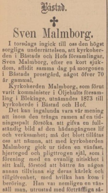 BÅSTADS TIDNING – 14 april 1886