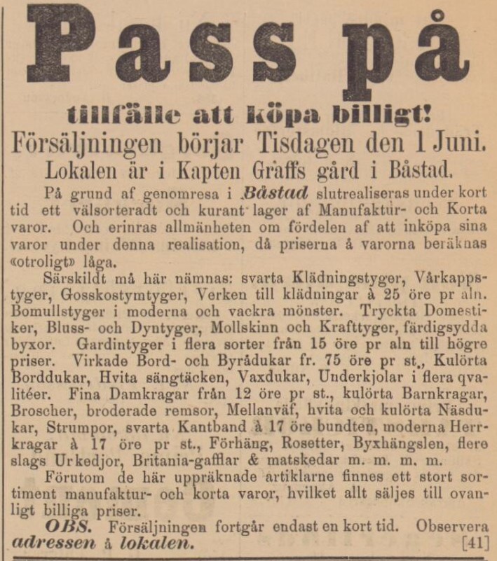 BÅSTADS TIDNING – 2 juni 1886